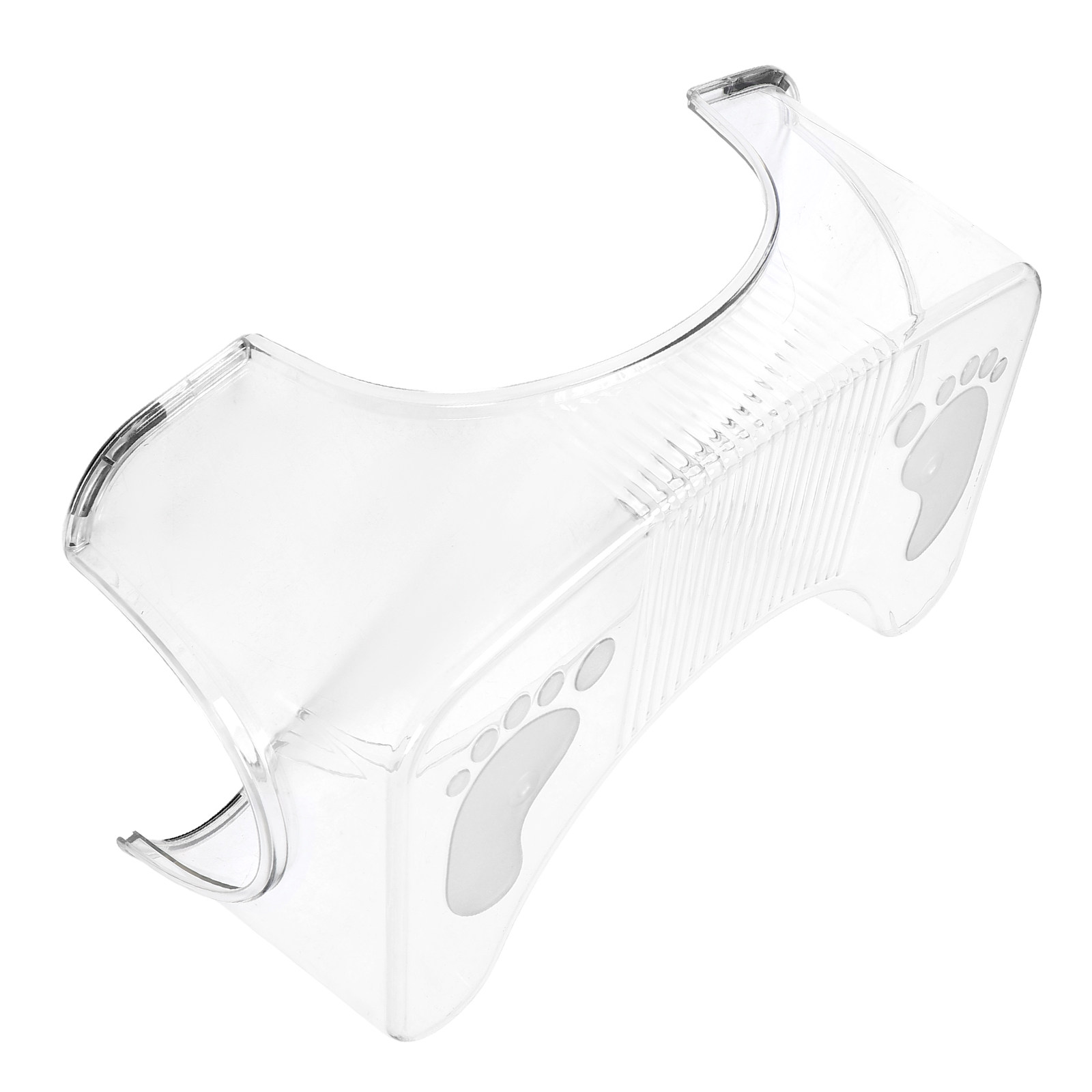 Home Bathroom Supplies - 透明な浴室用ステップスツール、滑り止めトイレ用スツール、家庭用トイレ用フットレストスタンド、浴室用品、トイレ