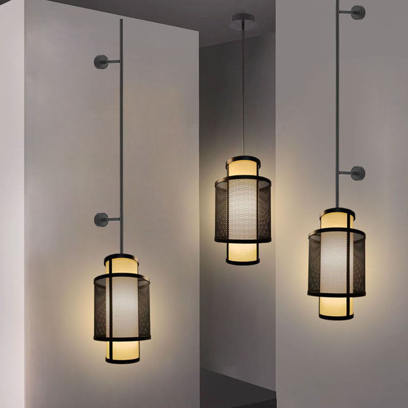 Home Bathroom Lighting Design - モダンデザイナーウォールランプヴィラ廊下ロングポールLEDウォールスコンスデザイナーホテルリビングルーム寝室家の装飾器具