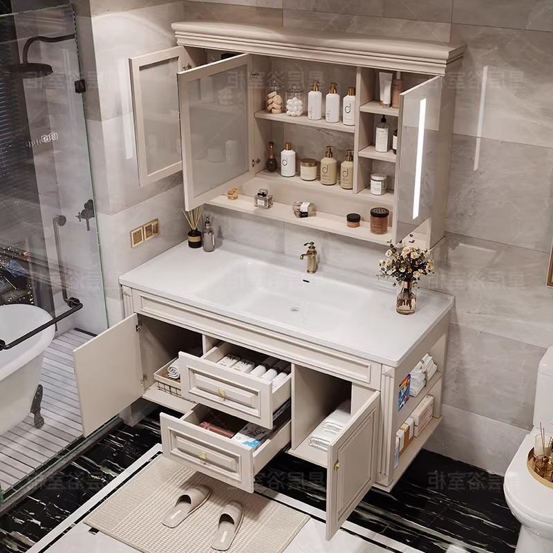 Home Bathroom Partition Wall - 引き出し、紙製食器棚、オーガナイザー、収納棚、トイレディスプレイパーティション、バスルームキャビネット、高級ガビネテ、トレンディな家具