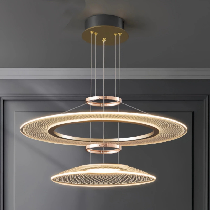 Home Bathroom Lighting Design - モダンなミニマリスト高級 Led シャンデリアイタリアデザインアクリルペンダントライトホームルーム装飾ヴィラ階段リビングランプ器具