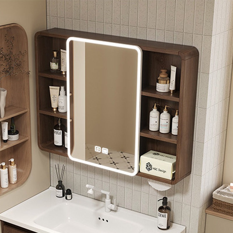 Home Bathroom Design - ミラートイレバスルームキャビネット棚コーナースペースセーバーデザインモダン食器棚中国風アーカビダーレス家の装飾