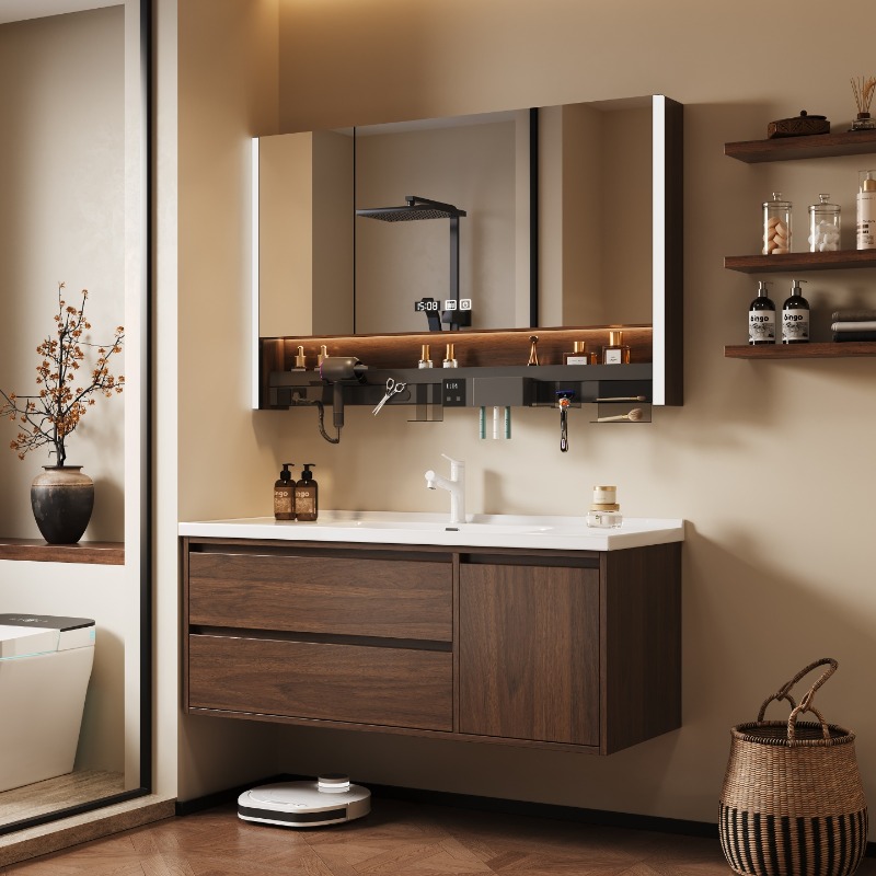 Home Bathroom Partition Wall - トイレ収納 バスルームキャビネット オーガナイザー 棚 ディスプレイ パーティション