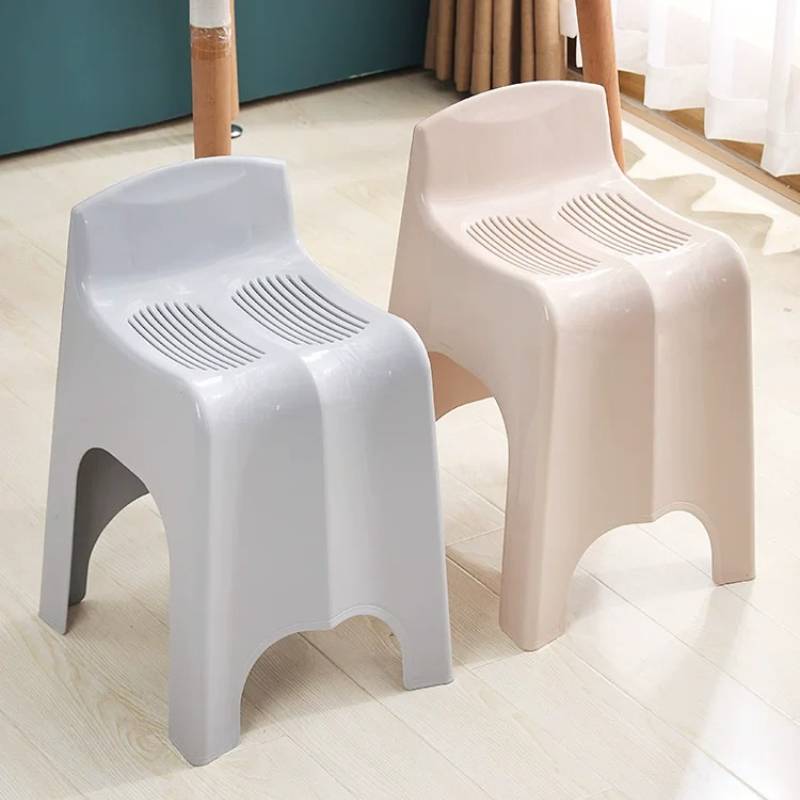 Japanese Home Bathroom Design - ユニークなデザイナーのバスルームスツールベージュエレガントな日本製シャワーチェア高齢者用防水サガベッロダバーニョ家具ホーム
