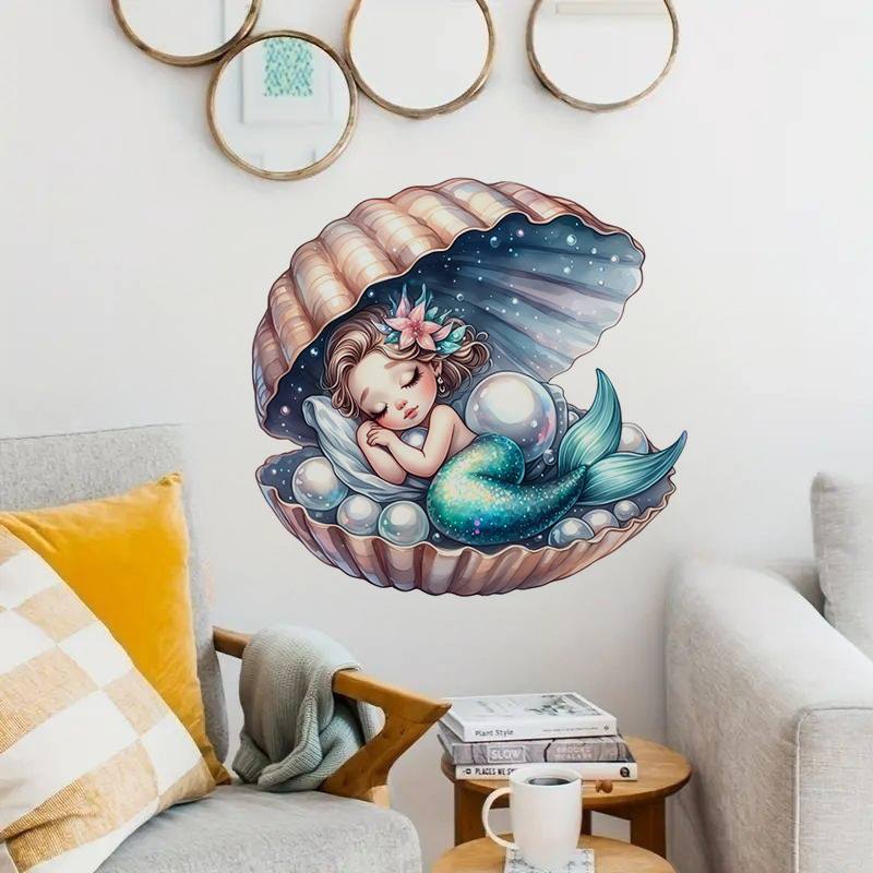 Home Bathroom Wall Tiles - 防水マーメイドステッカー,壁,バスルーム,キャビネット,ドア,トイレ,車,ラップトップ用