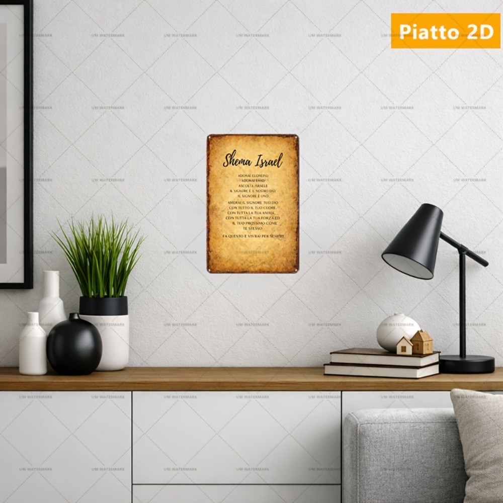 Home & Bathroom Building Products Pte Ltd Photos - CIFBUY ヘブライ語聖書アルミ製ウォールアート 8x8インチ 防水メタルサイン リビングルーム、書斎、家の装飾用