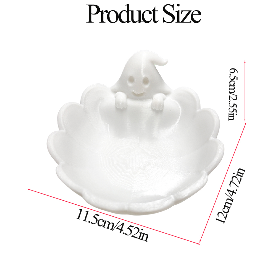 多機能マットホワイトのかわいいゴースト型ジュエリー収納トレイ - Home Essentials Bathroom Rack のレビューと価格