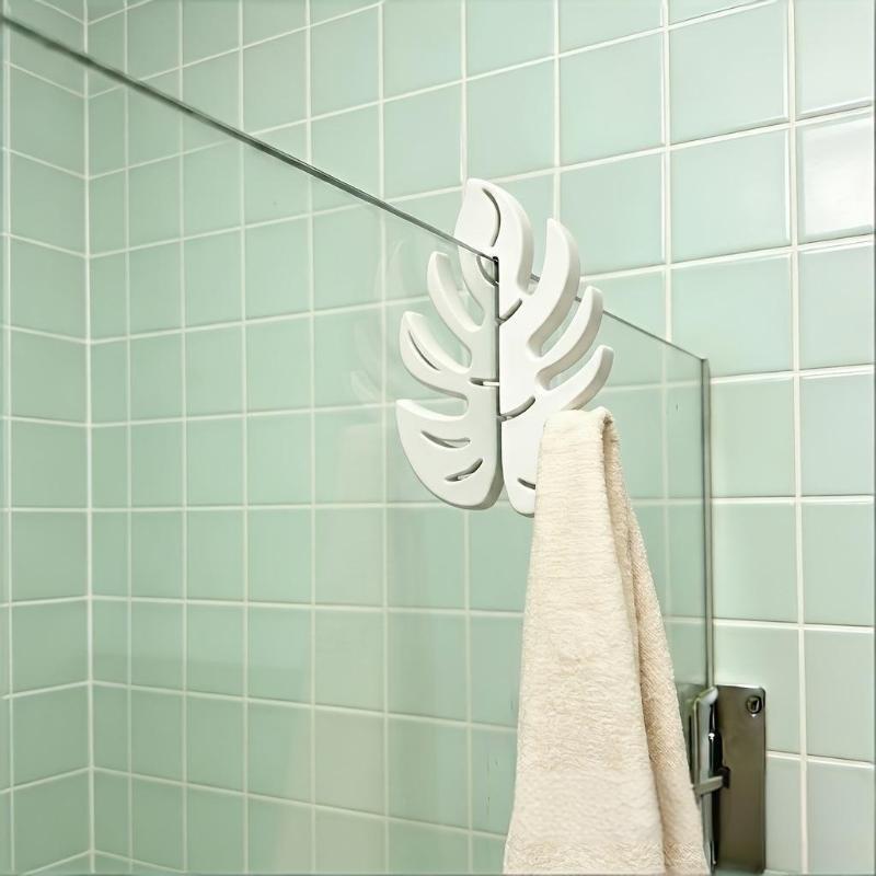 グリーンモンステラの葉っぱのシャワードアフック、ドリル不要の - Jet Home Bathroom のレビューと価格