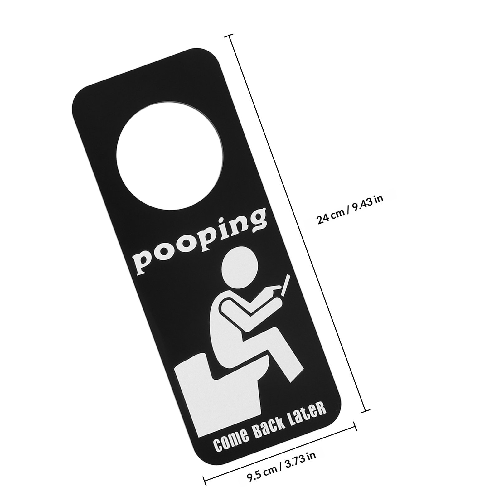 面白いトイレ使用中ドアサインハンガー、ユニークなトイレノブハ - Home Bathroom Occupied Sign のレビューと価格