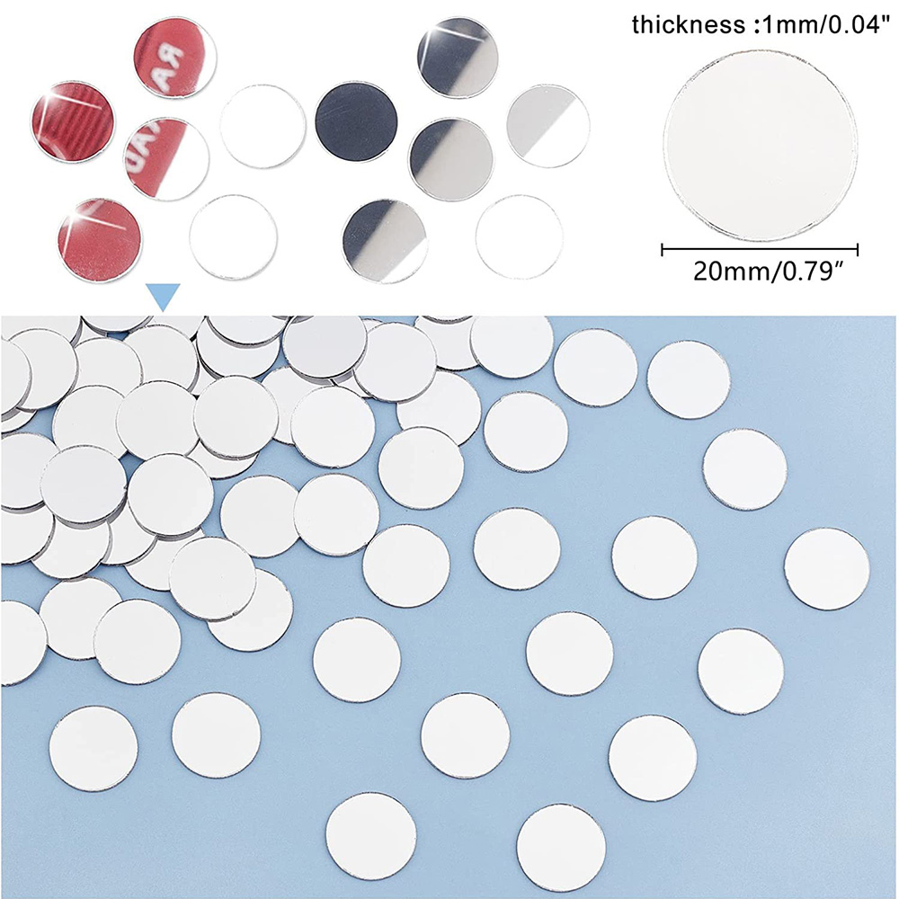 粘着性アクリルミラー,丸型,ミニモザイク,スクラップステッカ - Home Bathroom Wall Tiles のレビューと価格