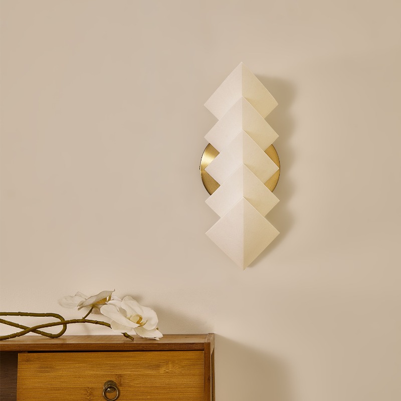 日本のデザイナーウォールランプリビングルーム背景LEDウォー - Japanese Home Bathroom Design のレビューと価格