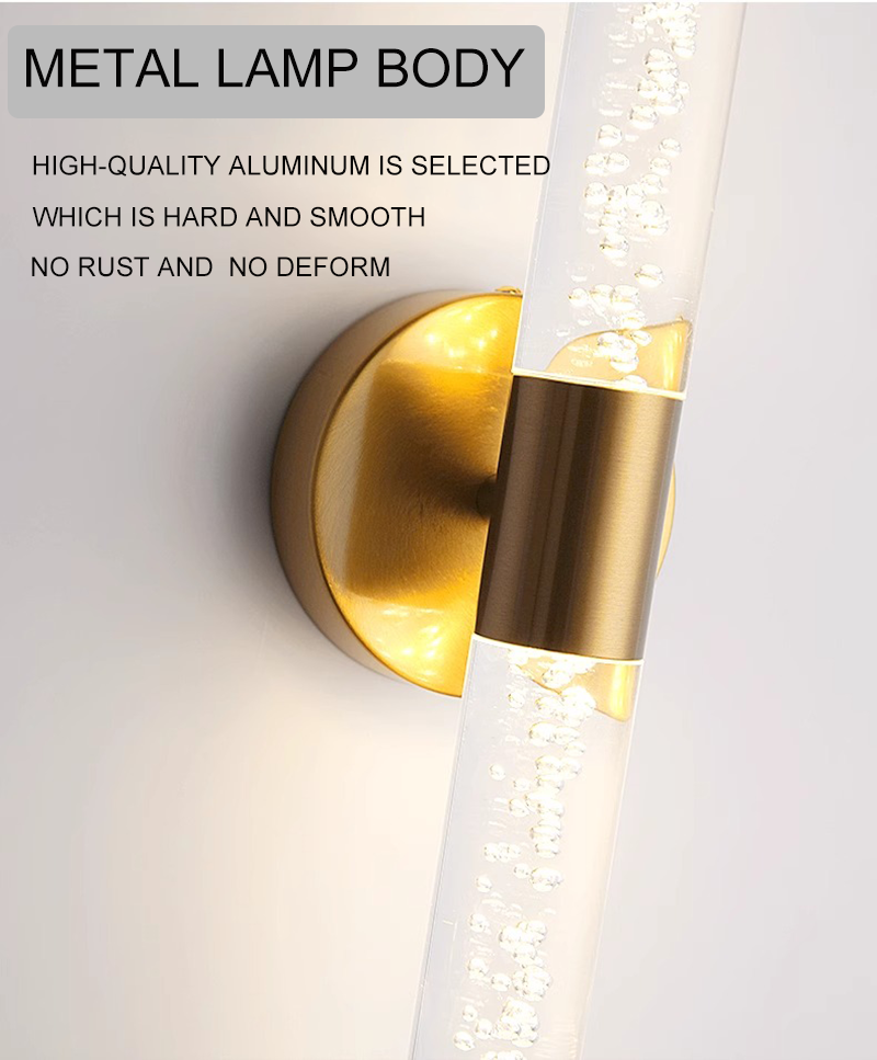 インテリアウォールライト北欧高級ウォールランプリビングルーム - Home Bathroom Lighting Design のレビューと価格