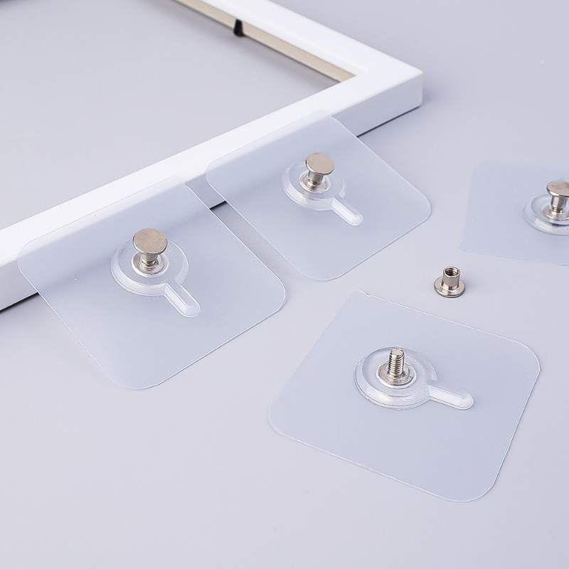 粘着式ネイルウォールフック 強力ポスターネジステッカー ウォ - Home Bathroom Design のレビューと価格