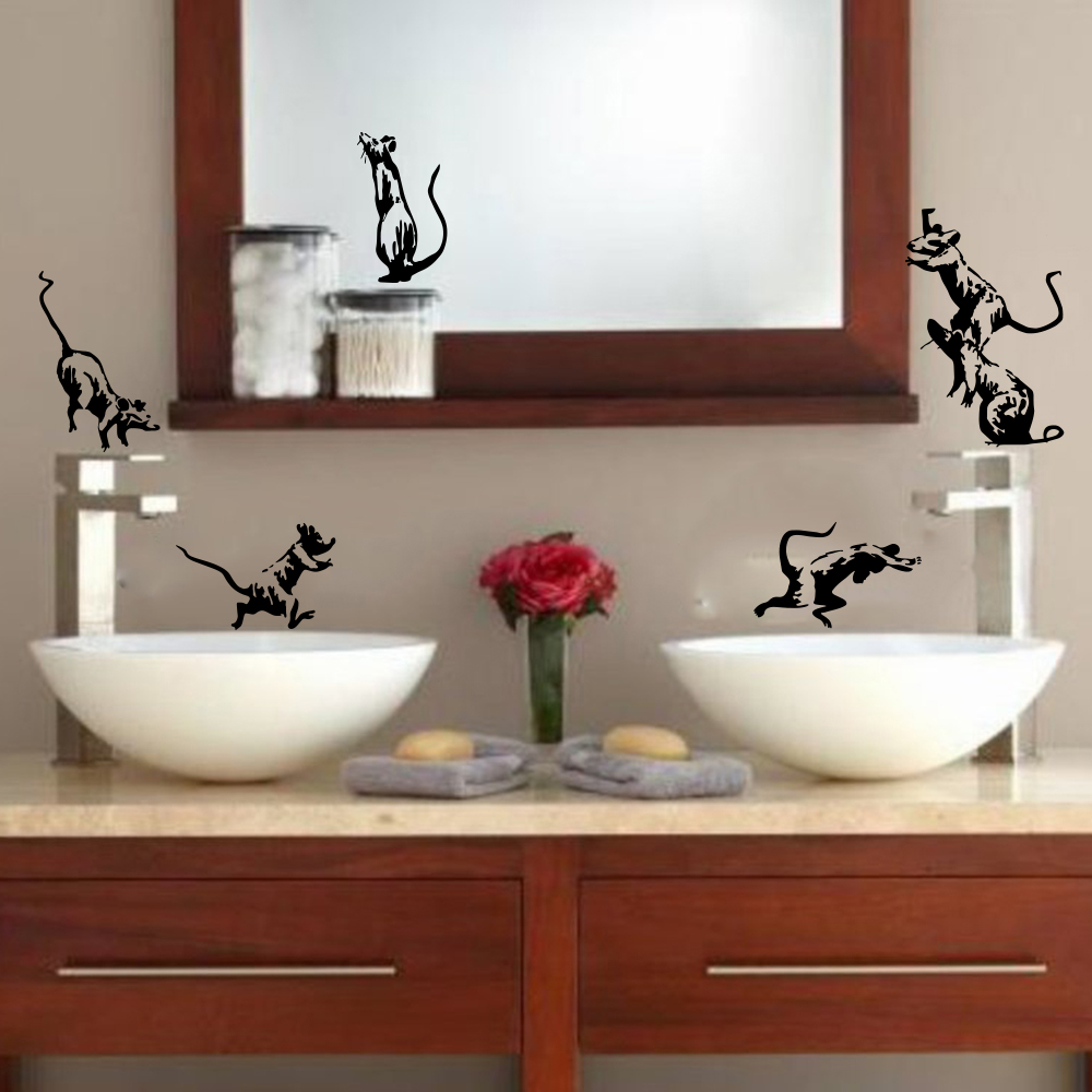 装飾用ビニールステッカー5枚,バスルーム用装飾 - Home Bathroom Wall Tiles のレビューと価格