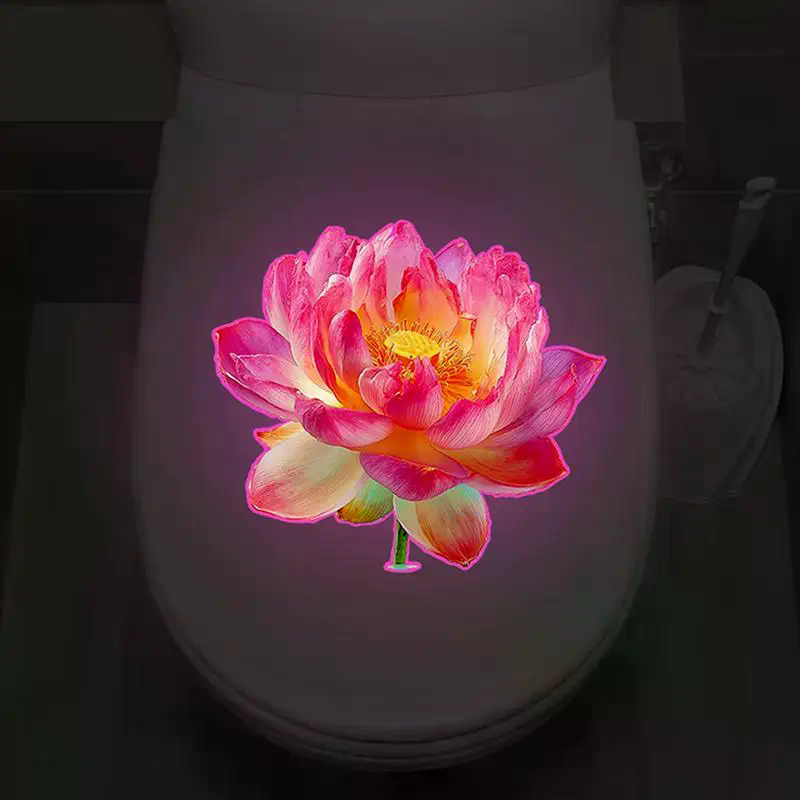 暗闇で光るトイレステッカー 取り外し可能な発光自己粘着デカー - Jet Home Bathroom のレビューと価格