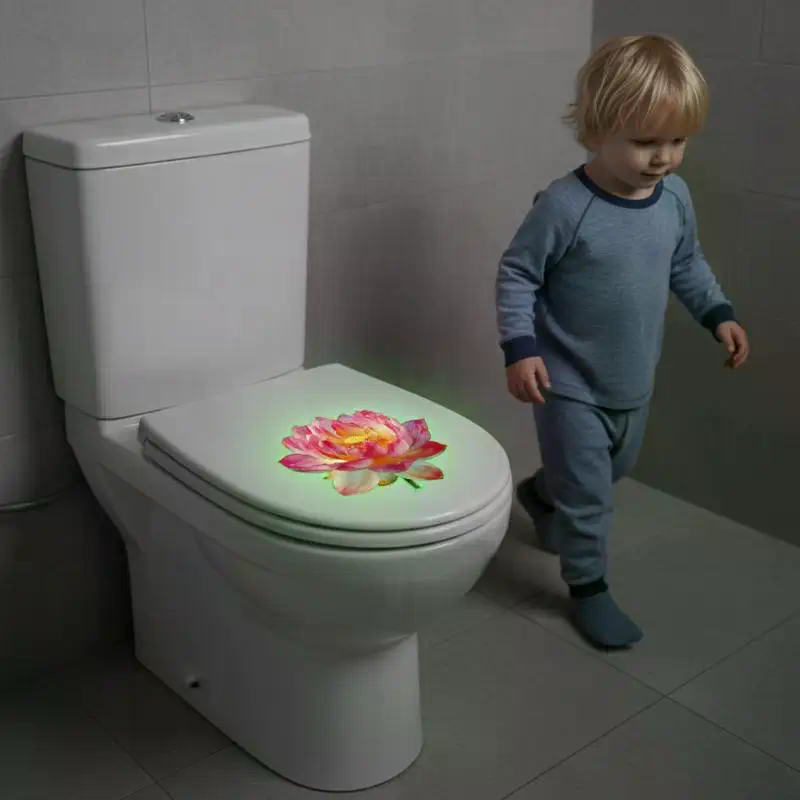 暗闇で光るトイレステッカー 取り外し可能な発光自己粘着デカー - Jet Home Bathroom のレビューと価格