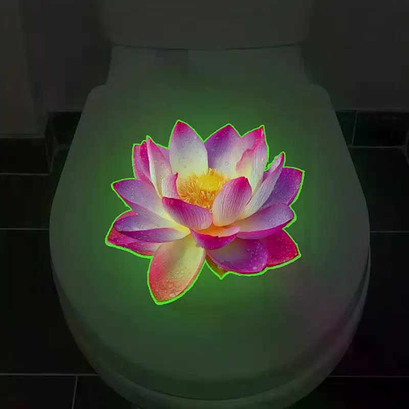 暗闇で光るトイレステッカー 取り外し可能な発光自己粘着デカー - Jet Home Bathroom のレビューと価格