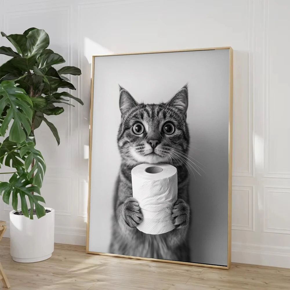 ハイランドカウ、カワウソ、猫、アライグマ、トイレットペーパー - Home Bathroom Toilet のレビューと価格