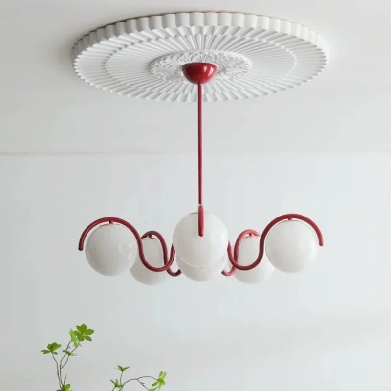 クリームスタイルLEDシーリングシャンデリアランプデザインラ - Home Bathroom Lighting Design のレビューと価格