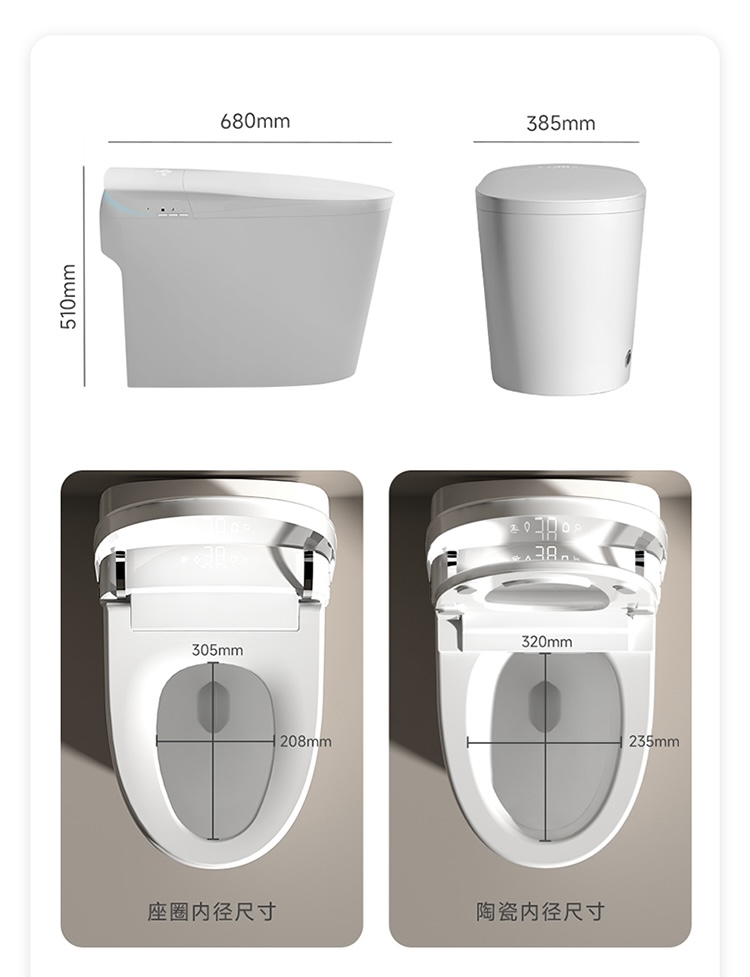 トップセラー自動洗浄スマートトイレWC衛生女性用洗浄セラミッ - Home Bathroom Toilet のレビューと価格