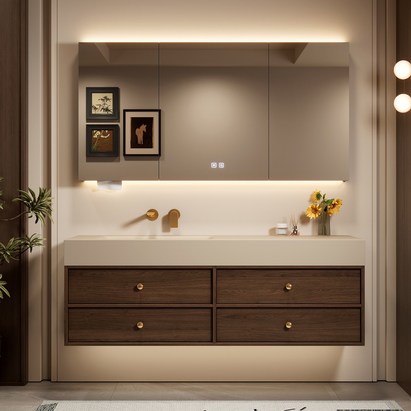 モダンな高級バスルームキャビネット収納オーガナイザー棚トイレ - Home Bathroom Partition Wall のレビューと価格