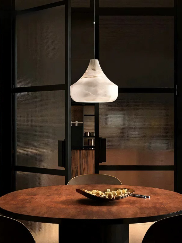 モダンな天然石ペンダントライト、デザイナー風大理石ペンダント - Home Bathroom Lighting Design のレビューと価格