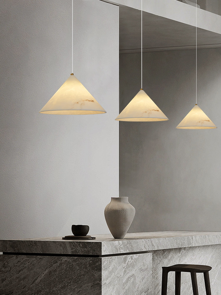 モダンな天然石ペンダントライト、デザイナー風大理石ペンダント - Home Bathroom Lighting Design のレビューと価格