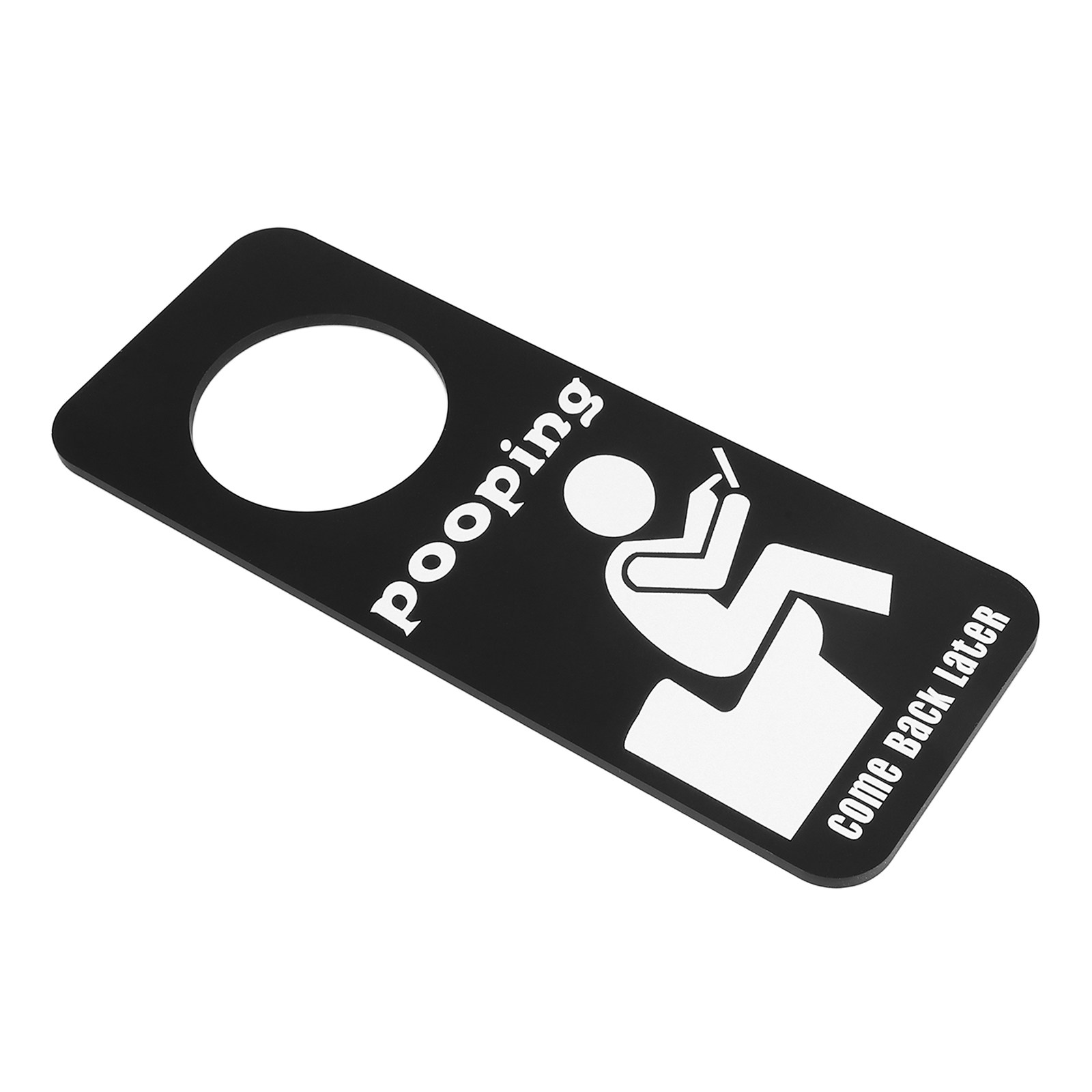 ユニークで面白いトイレ使用中ドアサイン トイレドアノブハンガ - Home Bathroom Occupied Sign のレビューと価格