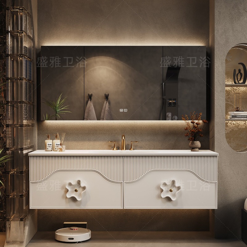 パーティション収納バスルームキャビネットオーガナイザートイレ - Home Bathroom Partition Wall のレビューと価格