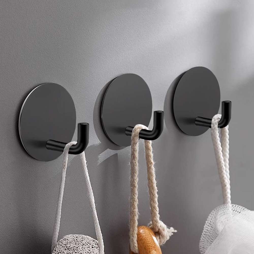 円形粘着式ウォールフックステッカー コートフック 吊り下げタ - Home Bathroom Design のレビューと価格