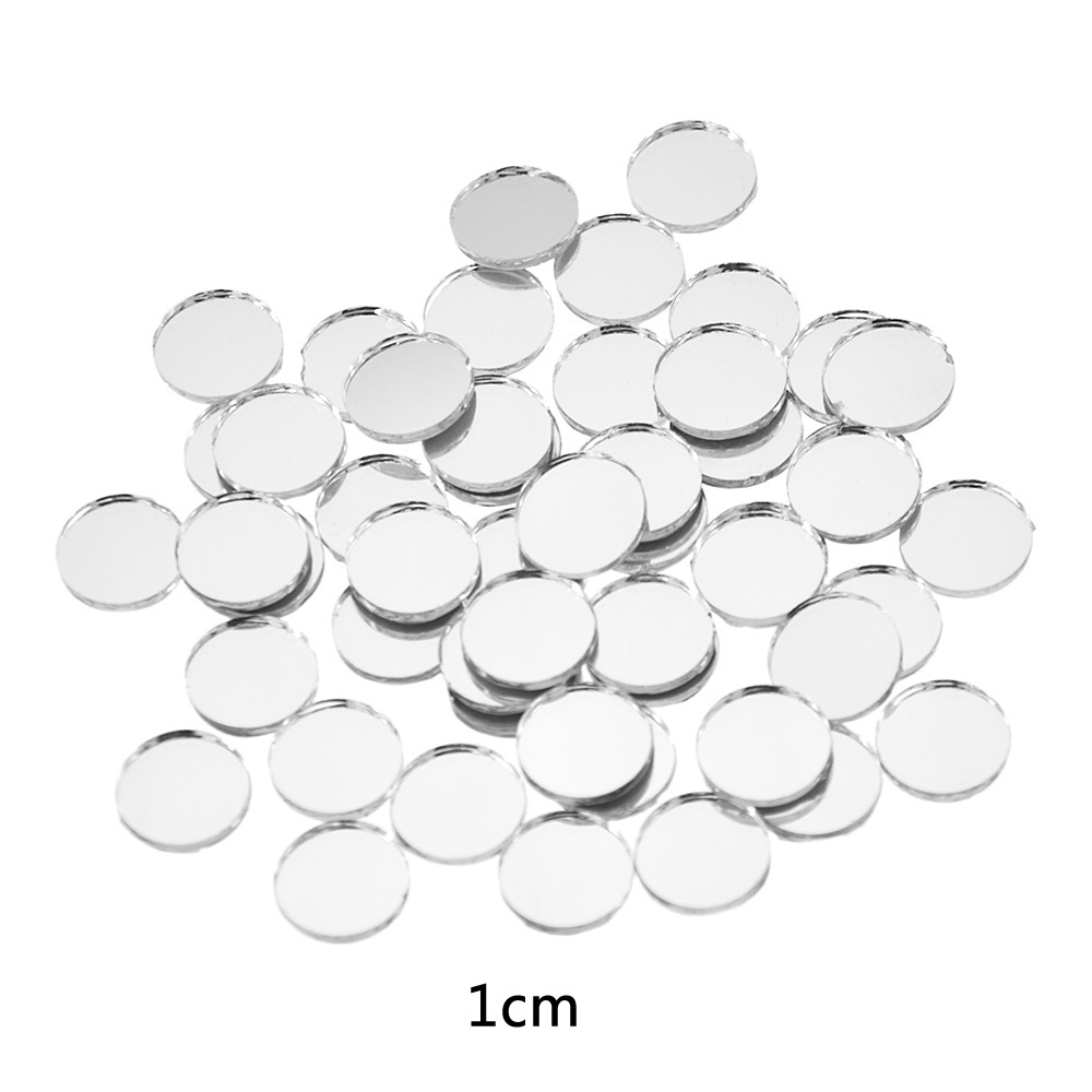 500 個ラウンドミニモザイクタイルガラスミラーステッカー自 - Home Bathroom Wall Tiles のレビューと価格