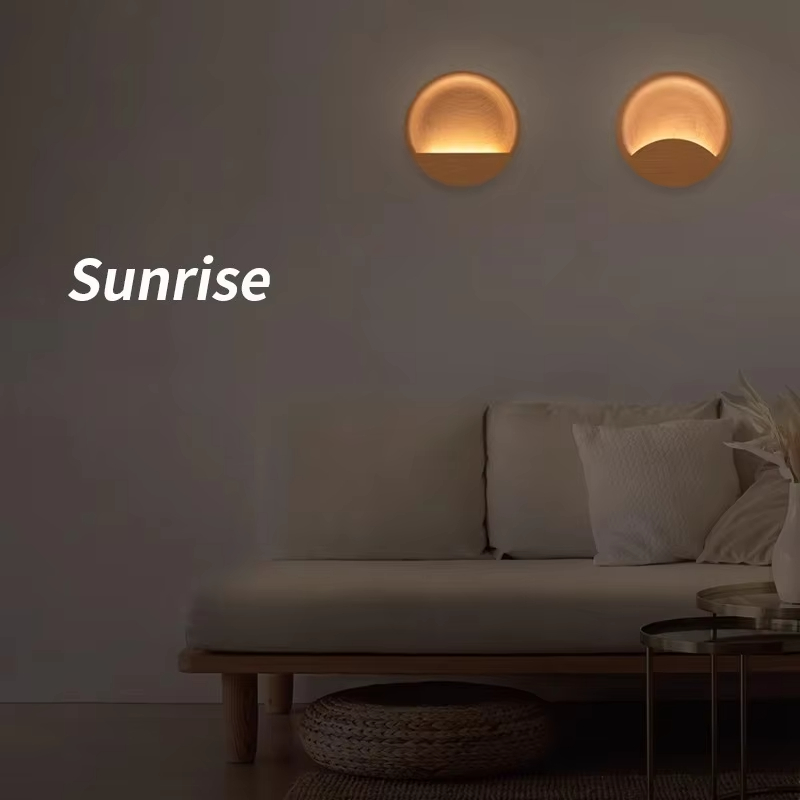 モダンデザイナーサンライズウォールライトベッドライト雰囲気中 - Home Bathroom Lighting Design のレビューと価格