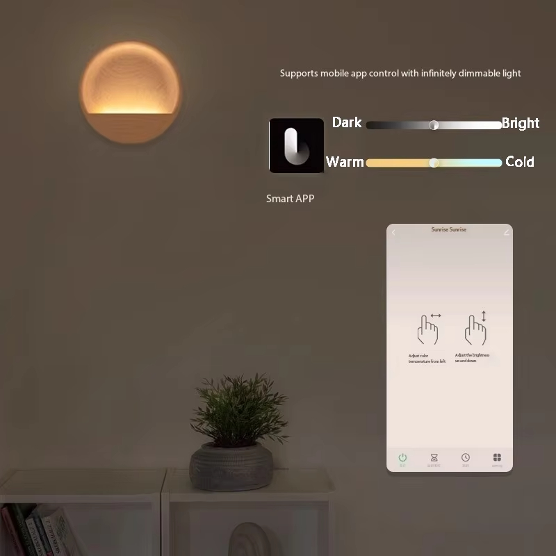 モダンデザイナーサンライズウォールライトベッドライト雰囲気中 - Home Bathroom Lighting Design のレビューと価格
