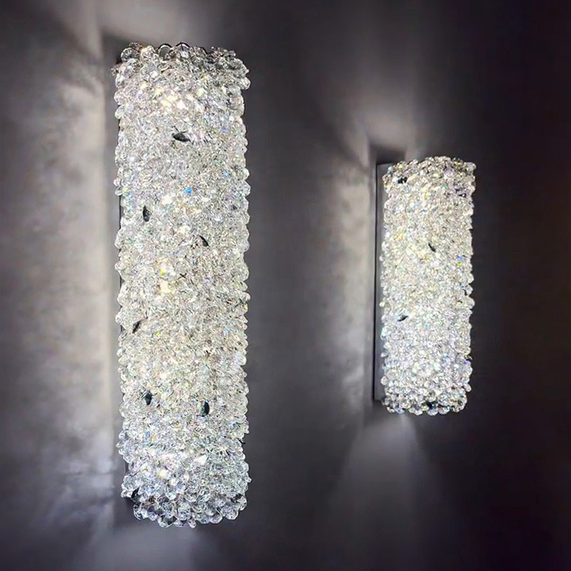 モダンなデザインのクリスタルビーズ壁ランプ燭台ベッドサイド浴 - Home Bathroom Lighting Design のレビューと価格