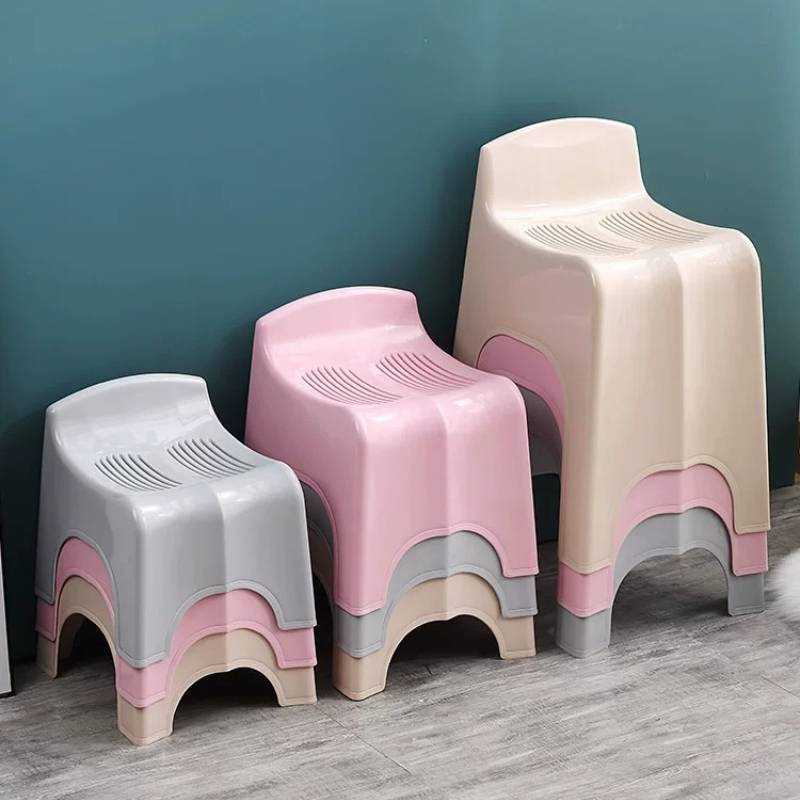 ユニークなデザイナーのバスルームスツールベージュエレガントな - Japanese Home Bathroom Design のレビューと価格