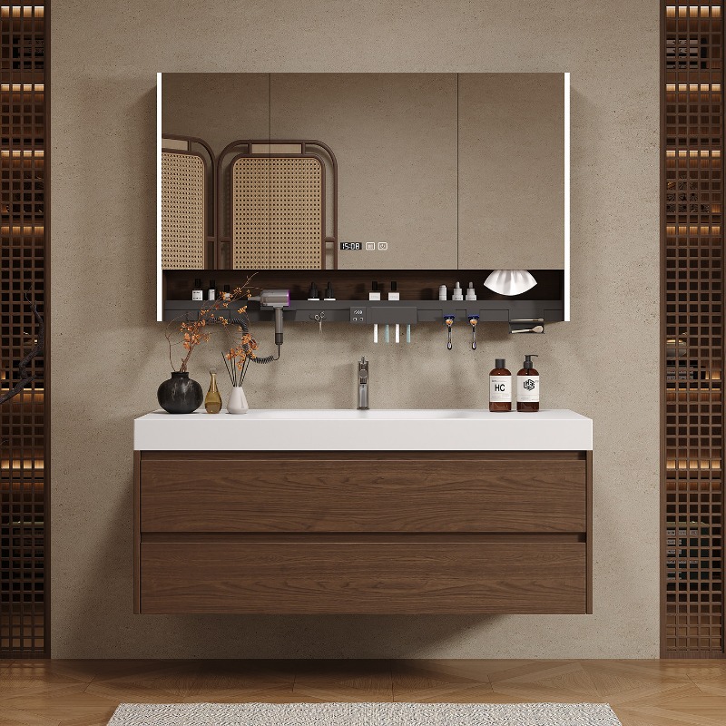 木製パーティションバスルームキャビネット高級モダンスペースセ - Home Bathroom Partition Wall のレビューと価格