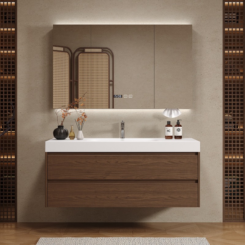 木製パーティションバスルームキャビネット高級モダンスペースセ - Home Bathroom Partition Wall のレビューと価格