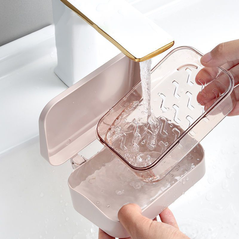 1 個浴室のソープディッシュ蓋付きホームプラスチックソープボ - Jet Home Bathroom のレビューと価格