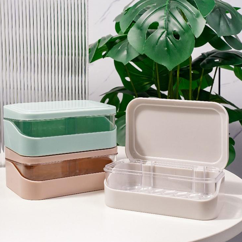 1 個浴室のソープディッシュ蓋付きホームプラスチックソープボ - Jet Home Bathroom のレビューと価格