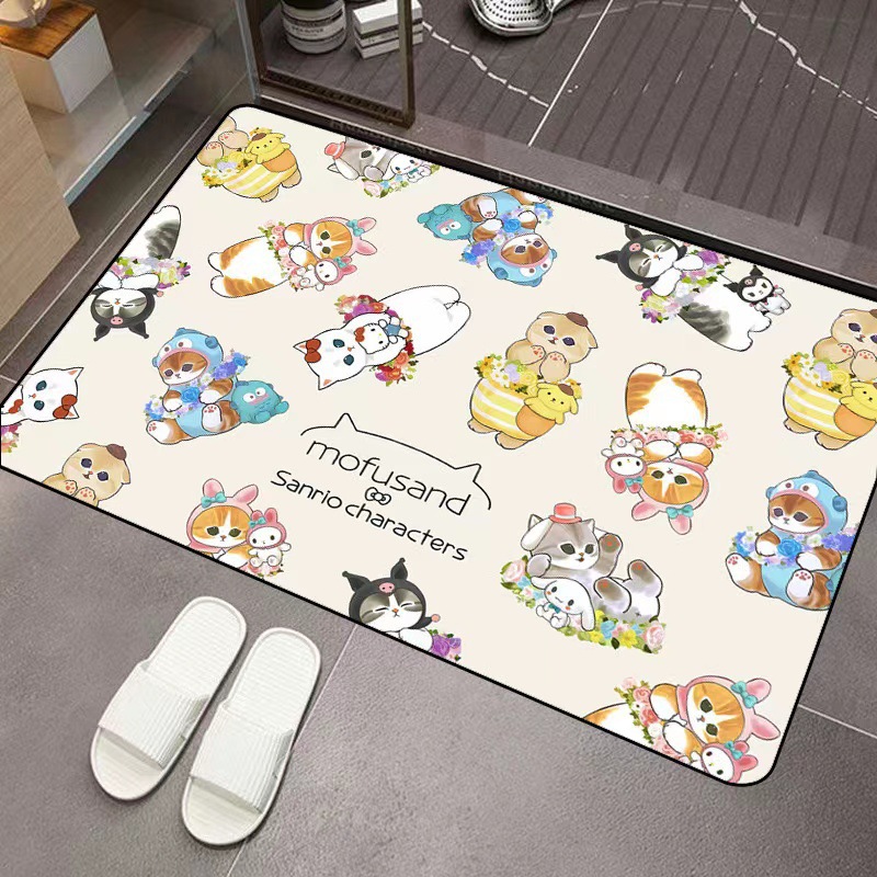 モフサンド漫画珪藻土吸水フロアマット滑り止めドアマット浴室入 - Home Bathroom Toilet のレビューと価格