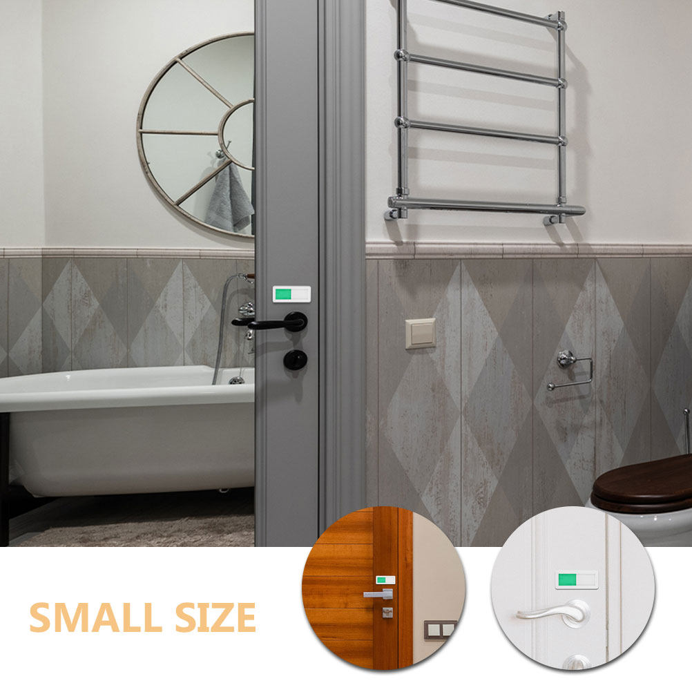 2個セット バスルームドアサイン 空席/使用中 スライダー式 - Home Bathroom Occupied Sign のレビューと価格