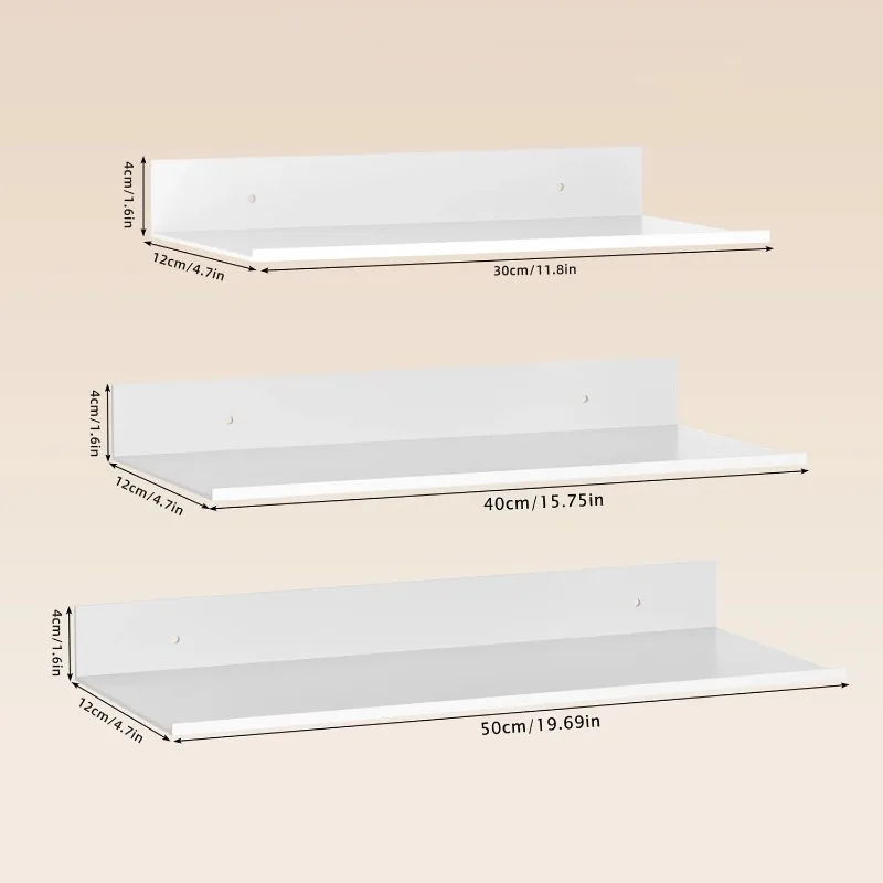 金属製フローティングシェルフ 壁掛け収納ラック キッチン バ - Home Bathroom Supplies のレビューと価格