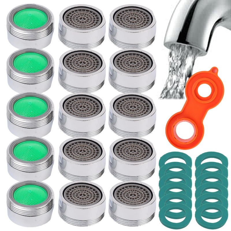 再利用可能な 24 ミリメートル蛇口バブラーセット防沫節水エ - Home Bathroom Supplies のレビューと価格