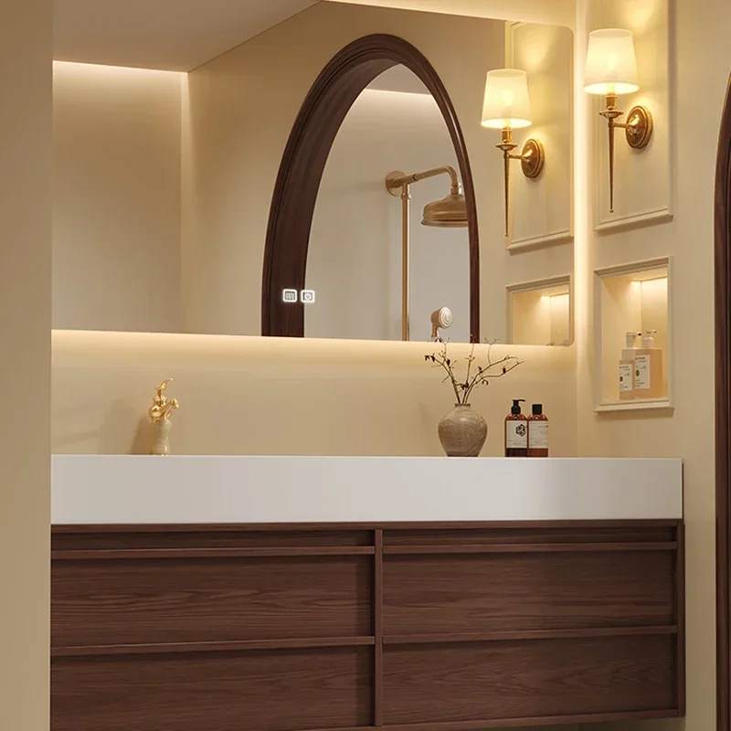 イタリアンデザインの洗面化粧台棚シンクシンプルな収納洗面化粧 - Japanese Home Bathroom Design のレビューと価格