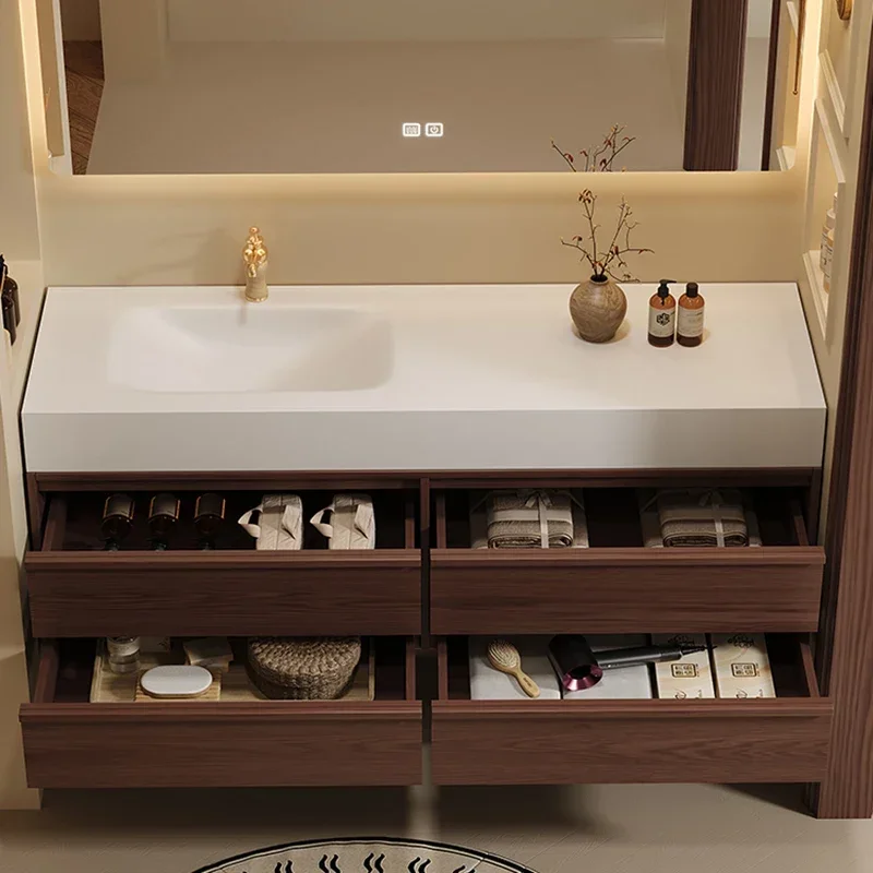 イタリアンデザインの洗面化粧台棚シンクシンプルな収納洗面化粧 - Japanese Home Bathroom Design のレビューと価格