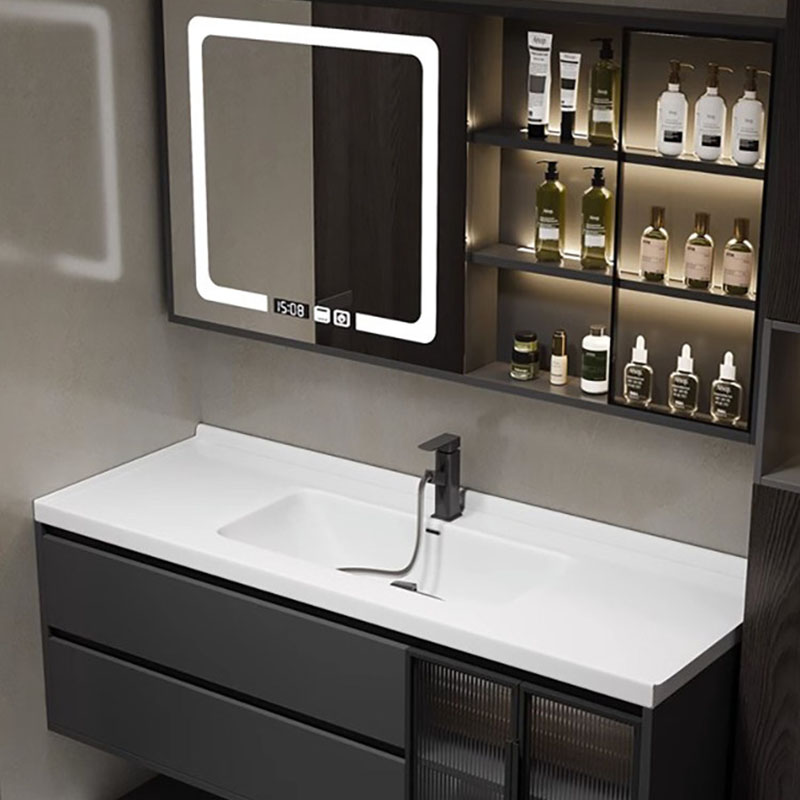 高級ミラー付きバスルームキャビネットアクセサリー棚、食器棚上 - Home Bathroom Partition Wall のレビューと価格