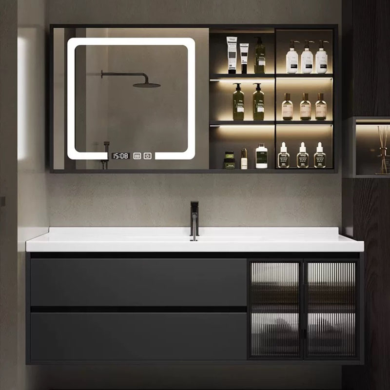 高級ミラー付きバスルームキャビネットアクセサリー棚、食器棚上 - Home Bathroom Partition Wall のレビューと価格