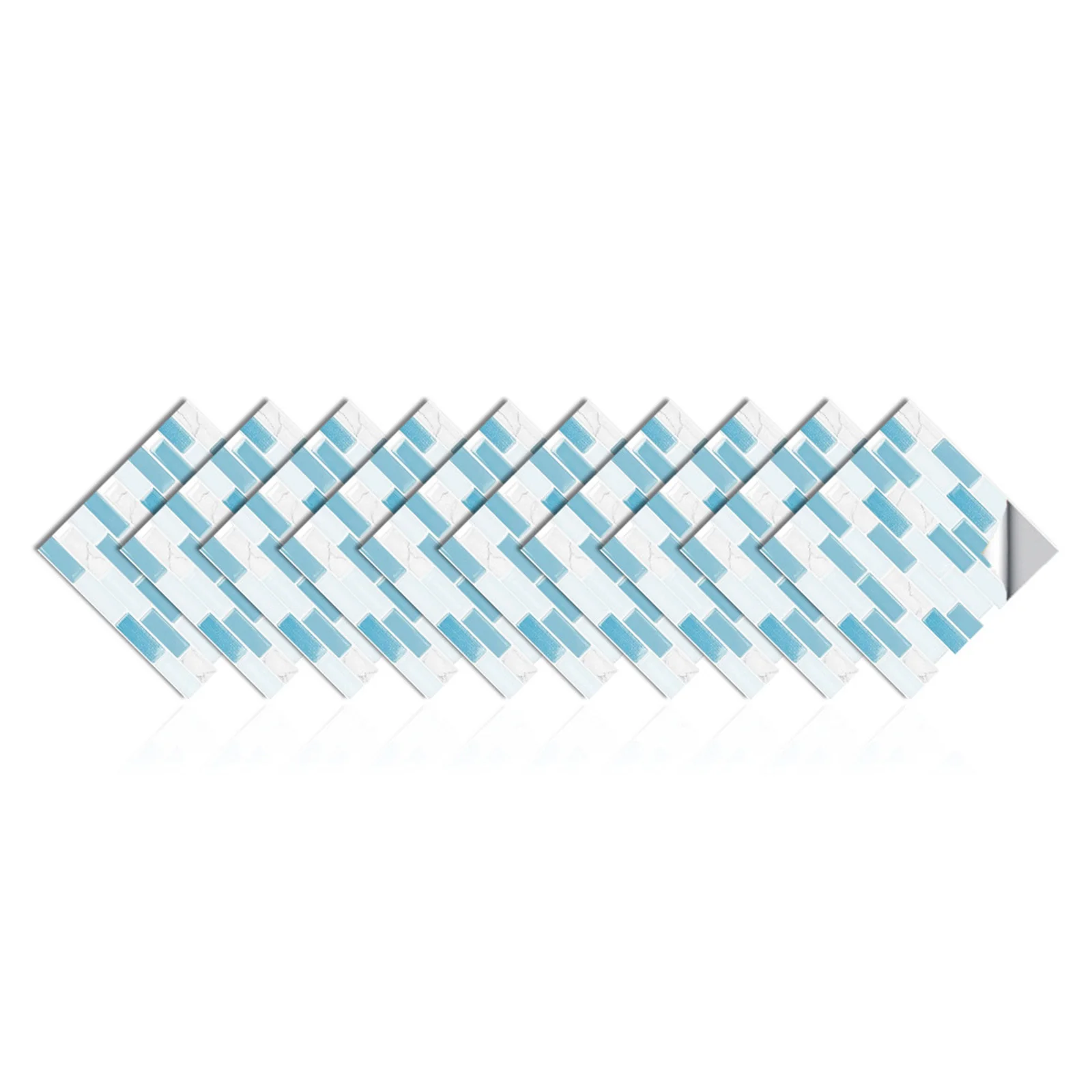 キッチンとバスルームのための粘着性の3Dモザイクステッカー, - Home Bathroom Wall Tiles のレビューと価格