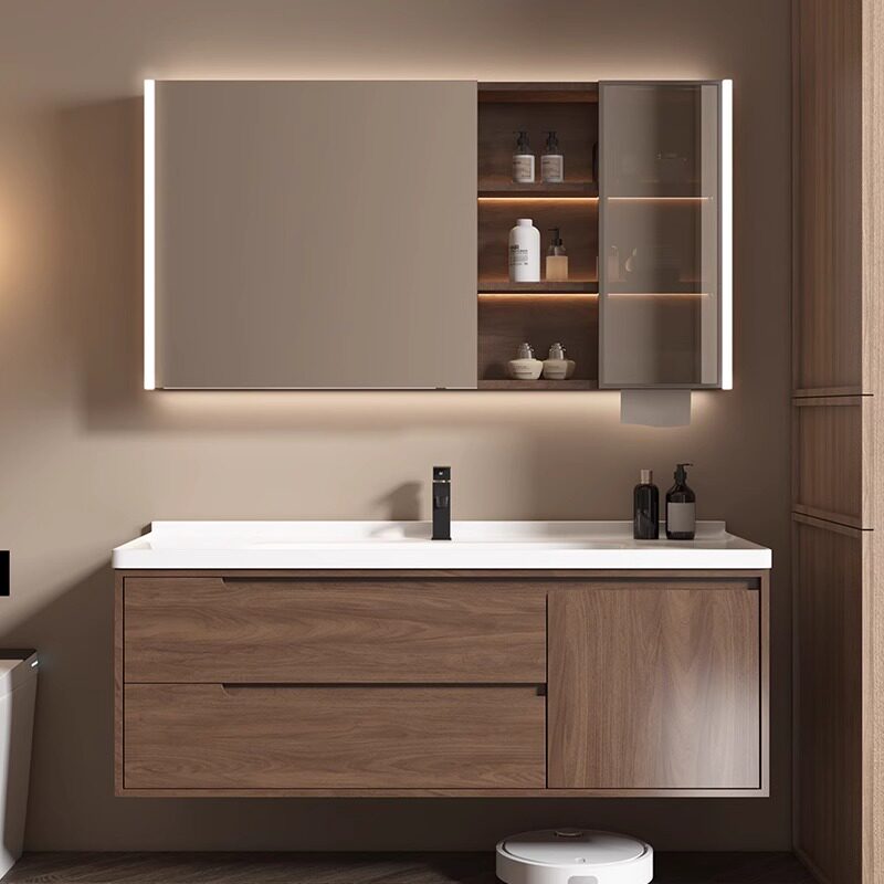 木製モダンなバスルームキャビネット高級紙製引き出し高級パーテ - Home Bathroom Partition Wall のレビューと価格