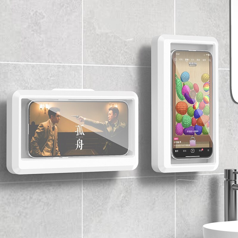 浴室用防水スマホホルダー、壁掛け式スマホケーススタンドボック - Home And Bathroom のレビューと価格