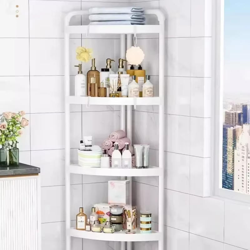 浴室用フロアスタンド式収納ラック、コーナー三角ラック、多層収 - Home Essentials Bathroom Rack のレビューと価格
